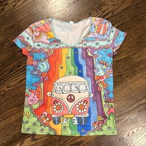 Colorful retro inspired Graphic T-Shirt
